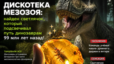 Светлячок, подсвечивающий путь динозаврам в мезозое