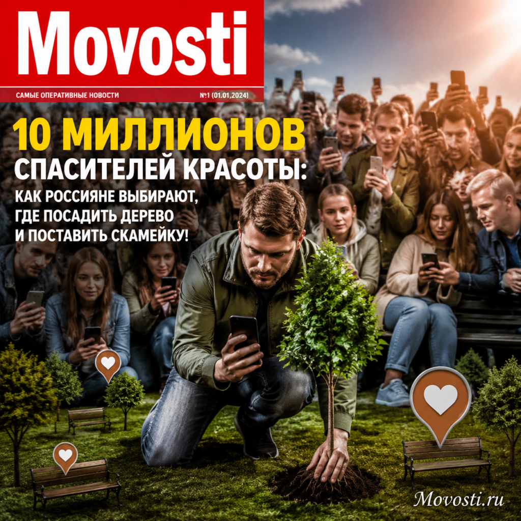 Российские граждане выбирают места для посадки деревьев и установки скамеек