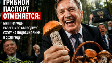 Подосиновики в лесу, символизирующие свободную охоту на грибы в 2026 году
