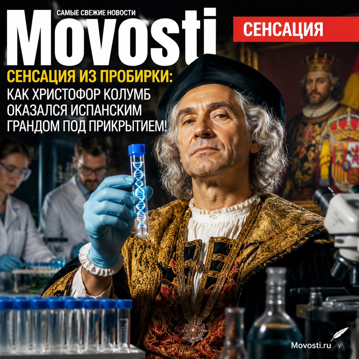 Сенсация из пробирки: как Христофор Колумб оказался испанским грандом под прикрытием!