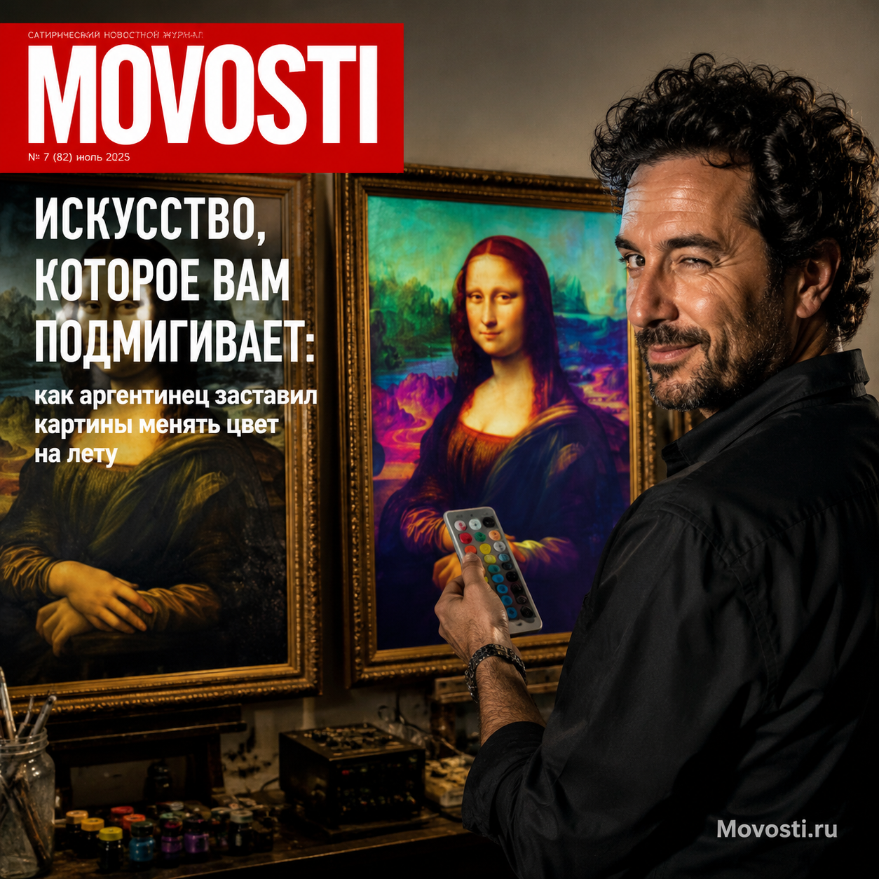 Картина аргентинского художника, меняющая цвет на лету