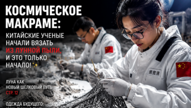 Изображение космического макраме, созданного китайскими учеными из лунной пыли