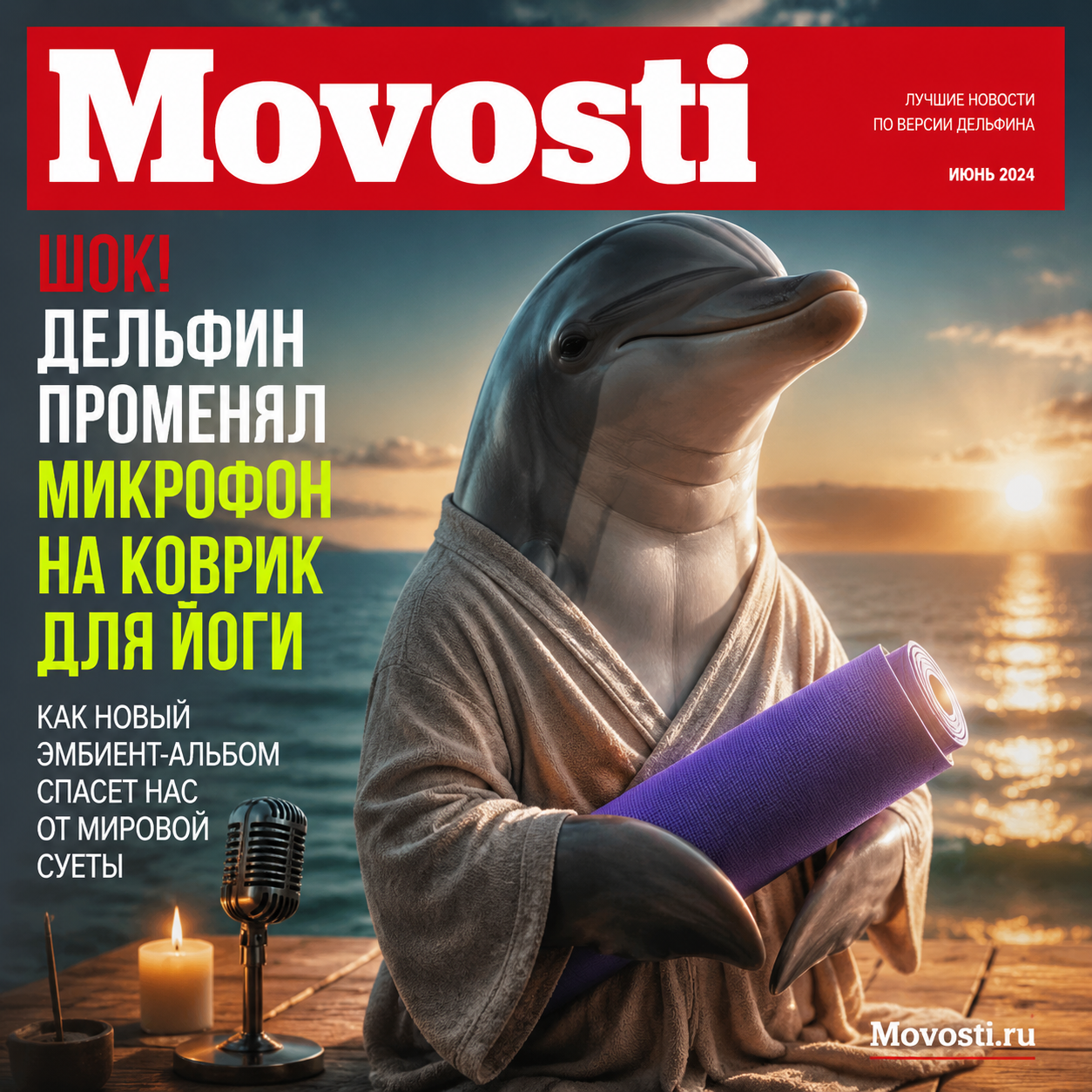 Шок! Дельфин променял микрофон на коврик для йоги: как новый эмбиент-альбом спасет нас от мировой суеты
