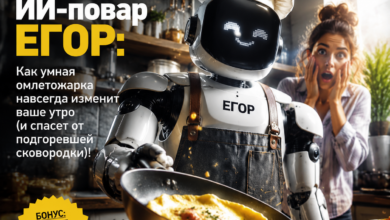 ИИ-повар ЕГОР готовит омлет с помощью умной омлетожарки