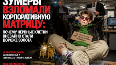 Изображение, иллюстрирующее влияние зумеров на корпоративную структуру и ценность нервных клеток.