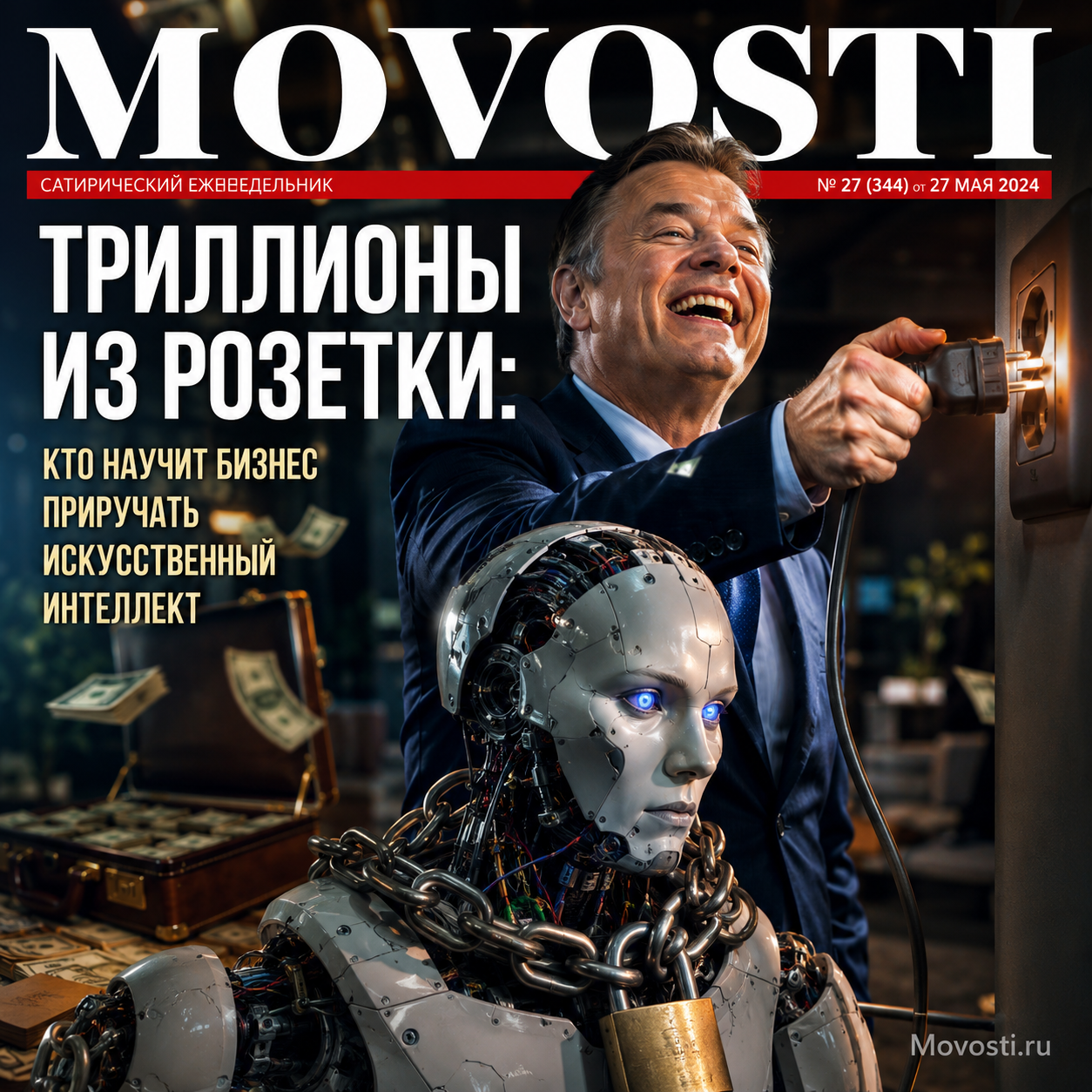 Изображение, иллюстрирующее взаимодействие бизнеса и искусственного интеллекта