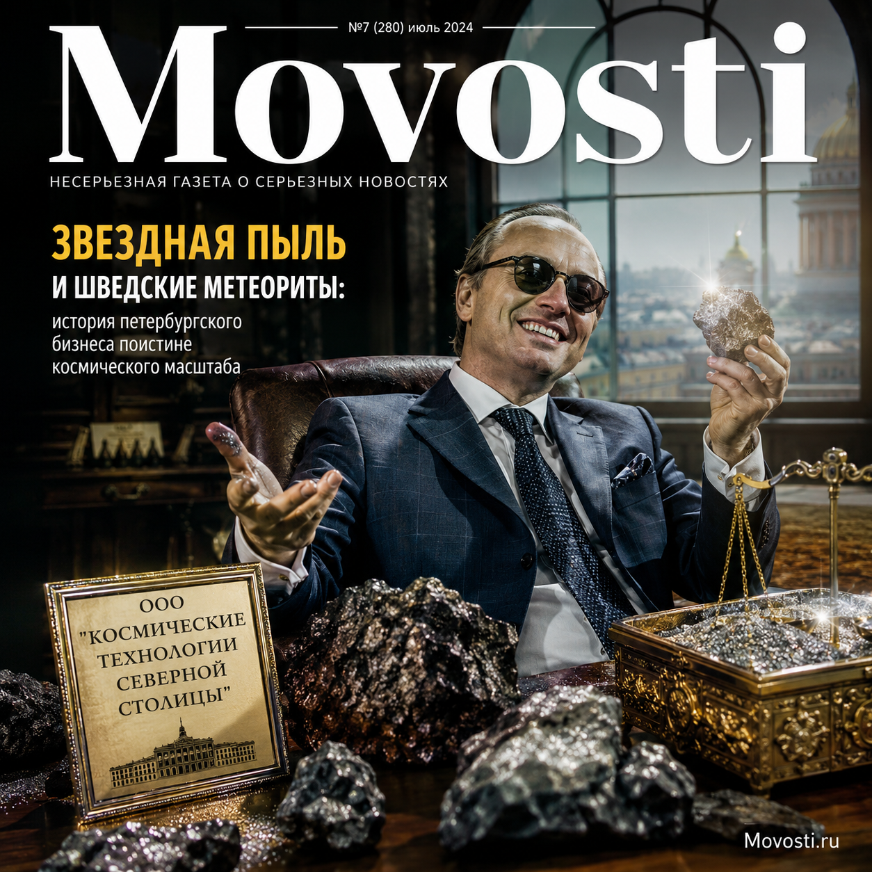Иллюстрация петербургского бизнеса, связанного с космическими материалами