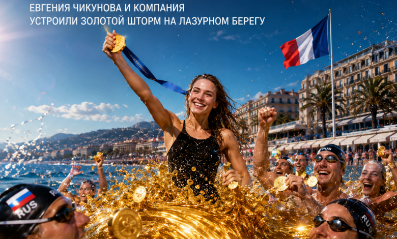 Евгения Чикунова и компания наслаждаются ярким водным шоу на Лазурном берегу