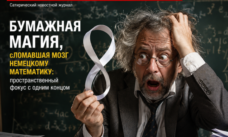 Изображение пространственного фокуса, созданного из бумаги, который удивил немецкого математика