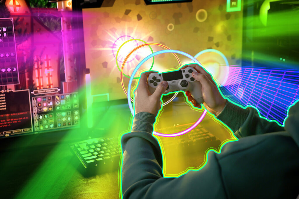 Изображение ИИ-программиста от Unity, создающего игру с чашкой кофе