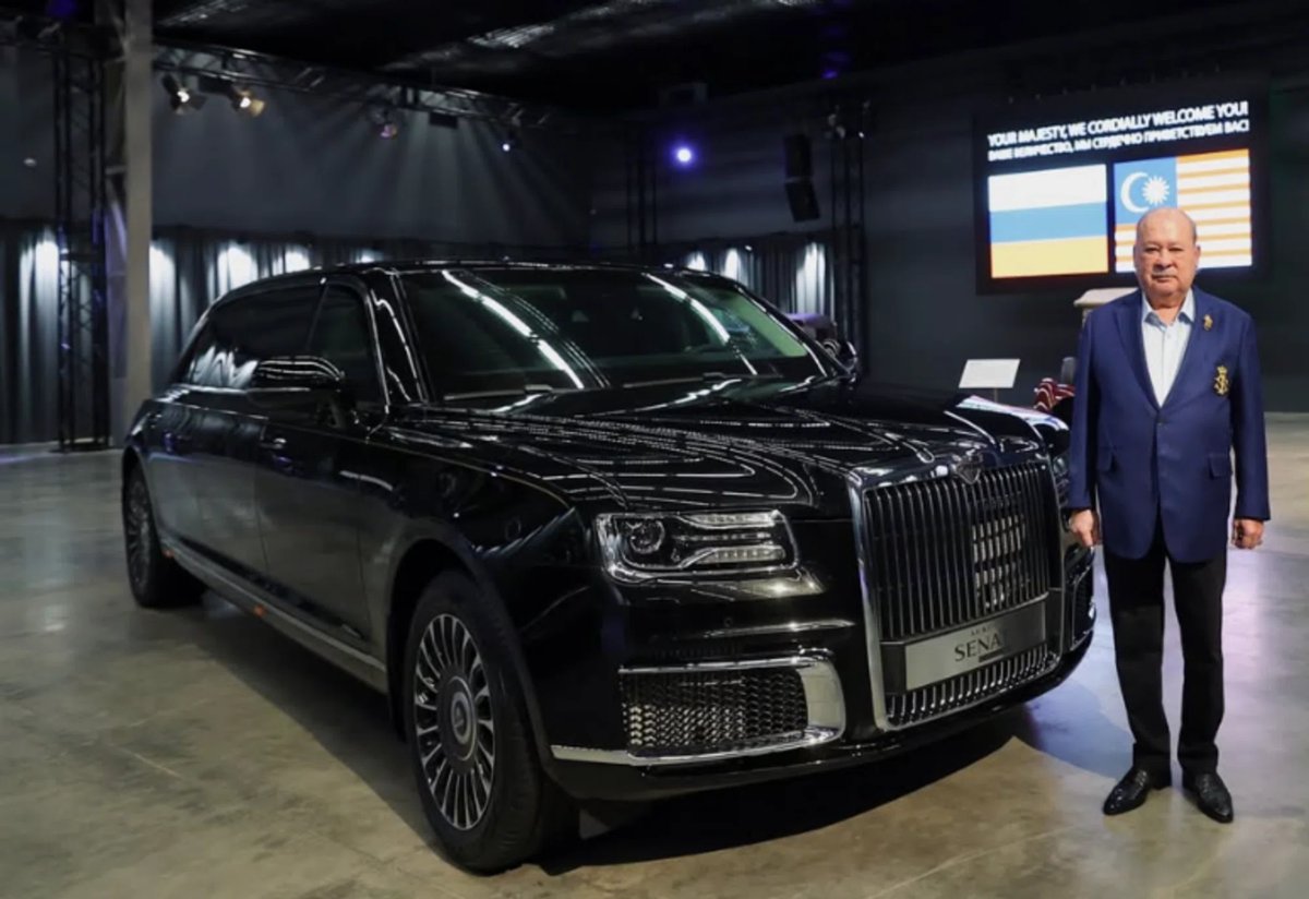 Бронированный Aurus Senat, подаренный королю Малайзии в Москве