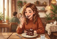 Изображение десертов и сладостей, символизирующих удовольствие без последствий