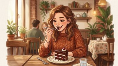 Изображение десертов и сладостей, символизирующих удовольствие без последствий