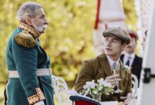 Алексей Воробьев с антикварным автомобилем 1913 года
