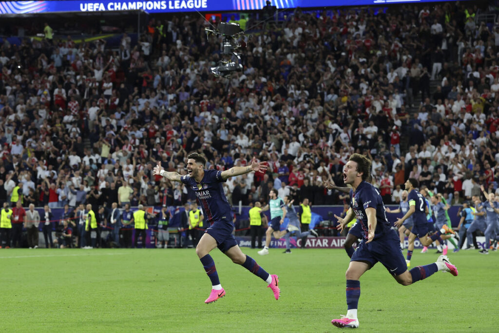 A graphic representation of online discussions and opinions during the Champions League Final.