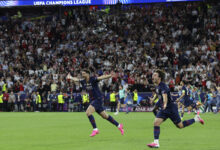 A graphic representation of online discussions and opinions during the Champions League Final.