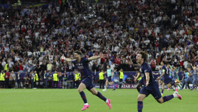 A graphic representation of online discussions and opinions during the Champions League Final.