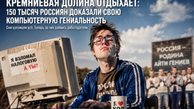 Изображение, иллюстрирующее успехи 150 тысяч россиян в сфере технологий и компьютерных наук.
