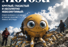 Круглый, глазастый и невозмутимый робот-колобок преодолевает преграды