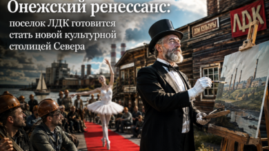 Поселок ЛДК, готовящийся стать культурной столицей, с красивыми пейзажами и архитектурой.