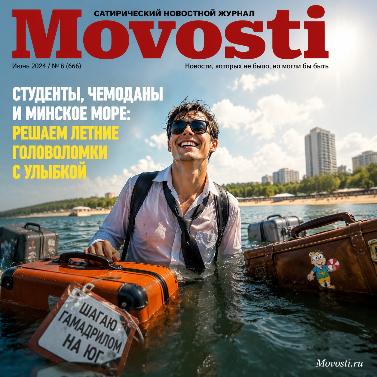 Студенты, чемоданы и Минское море: решаем летние головоломки с улыбкой