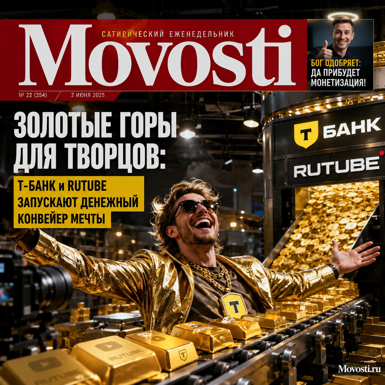 Изображение, иллюстрирующее сотрудничество Т-Банка и RUTUBE для поддержки творцов