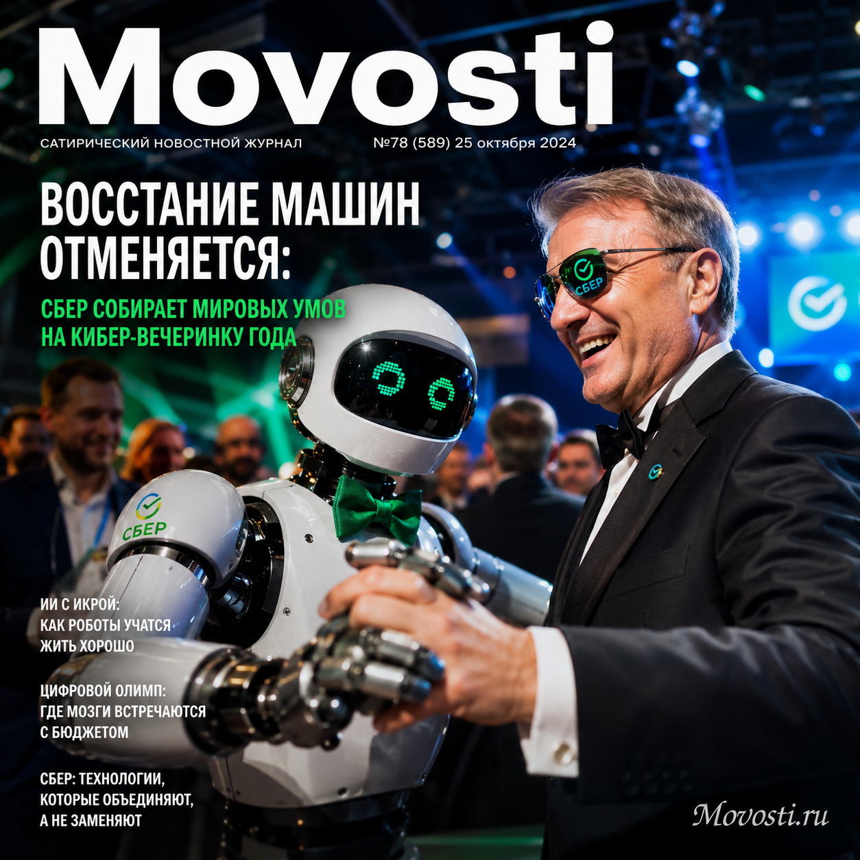 Восстание машин отменяется: Сбер собирает мировых умов на кибер-вечеринку года Кибер-вечеринка года, организованная Сбером, с участием мировых умов