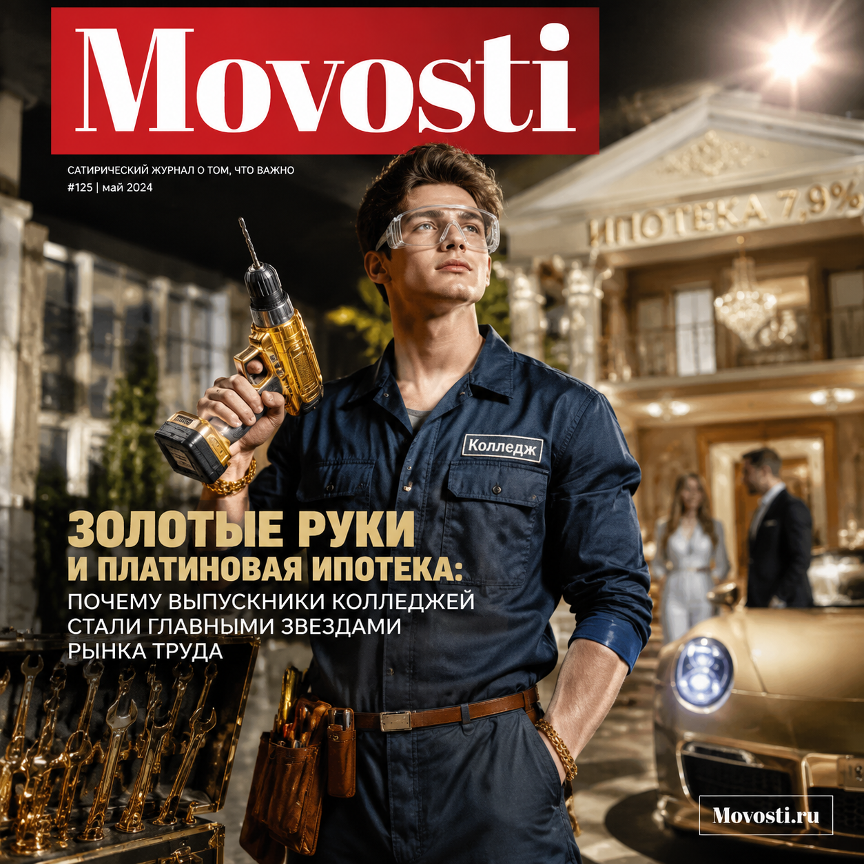 Выпускники колледжей, символизирующие успех на рынке труда
