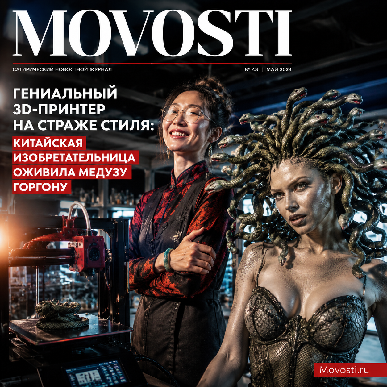 Гениальный 3D-принтер на страже стиля: китайская изобретательница оживила Медузу Горгону