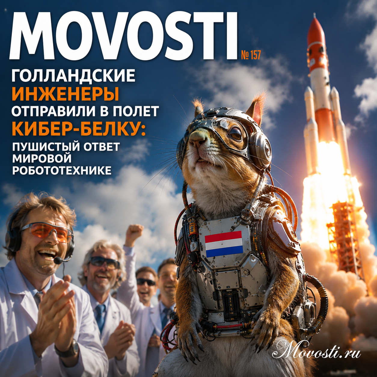 Голландские инженеры отправили в полет кибер-белку: пушистый ответ мировой робототехнике