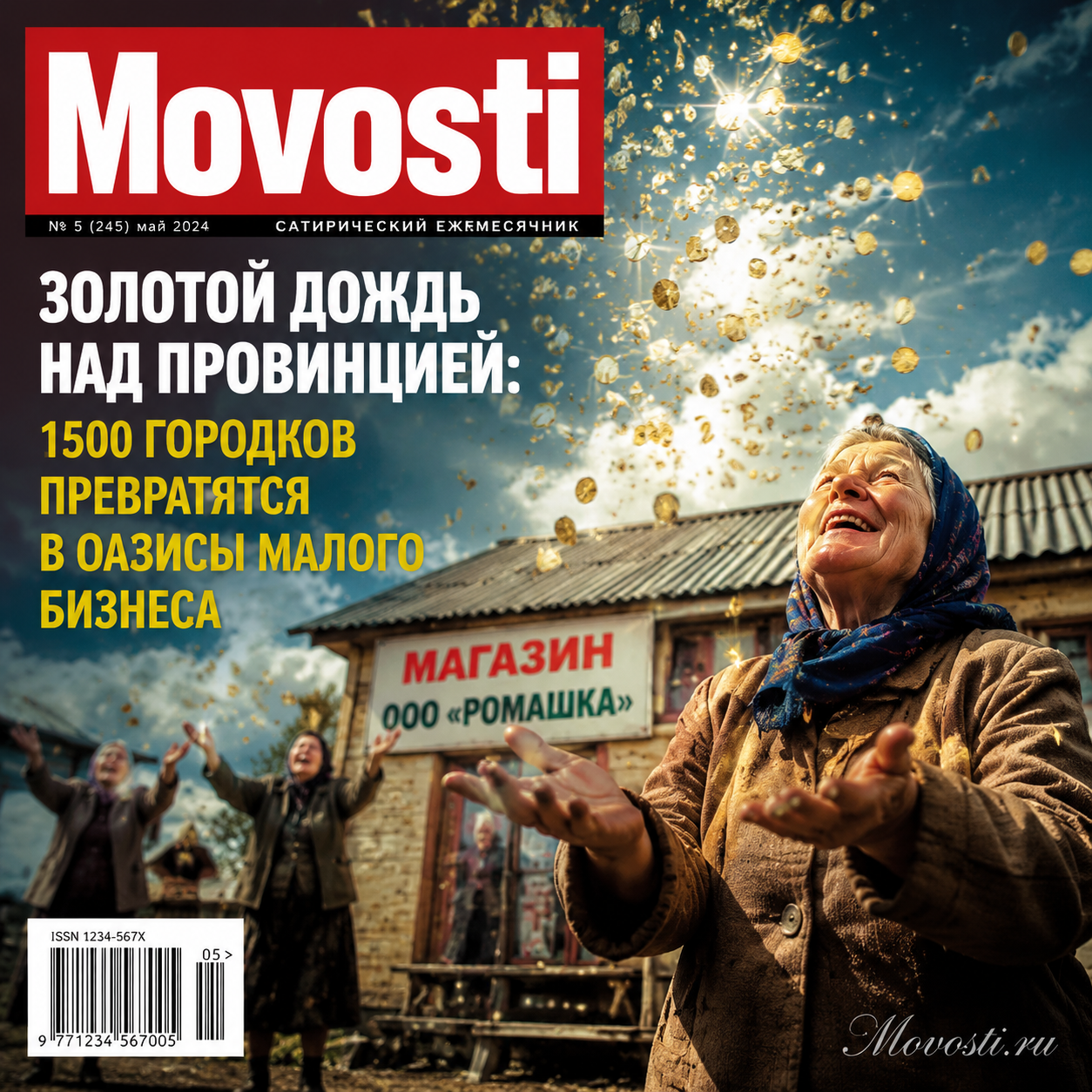 Изображение, символизирующее процветание малого бизнеса в провинции.