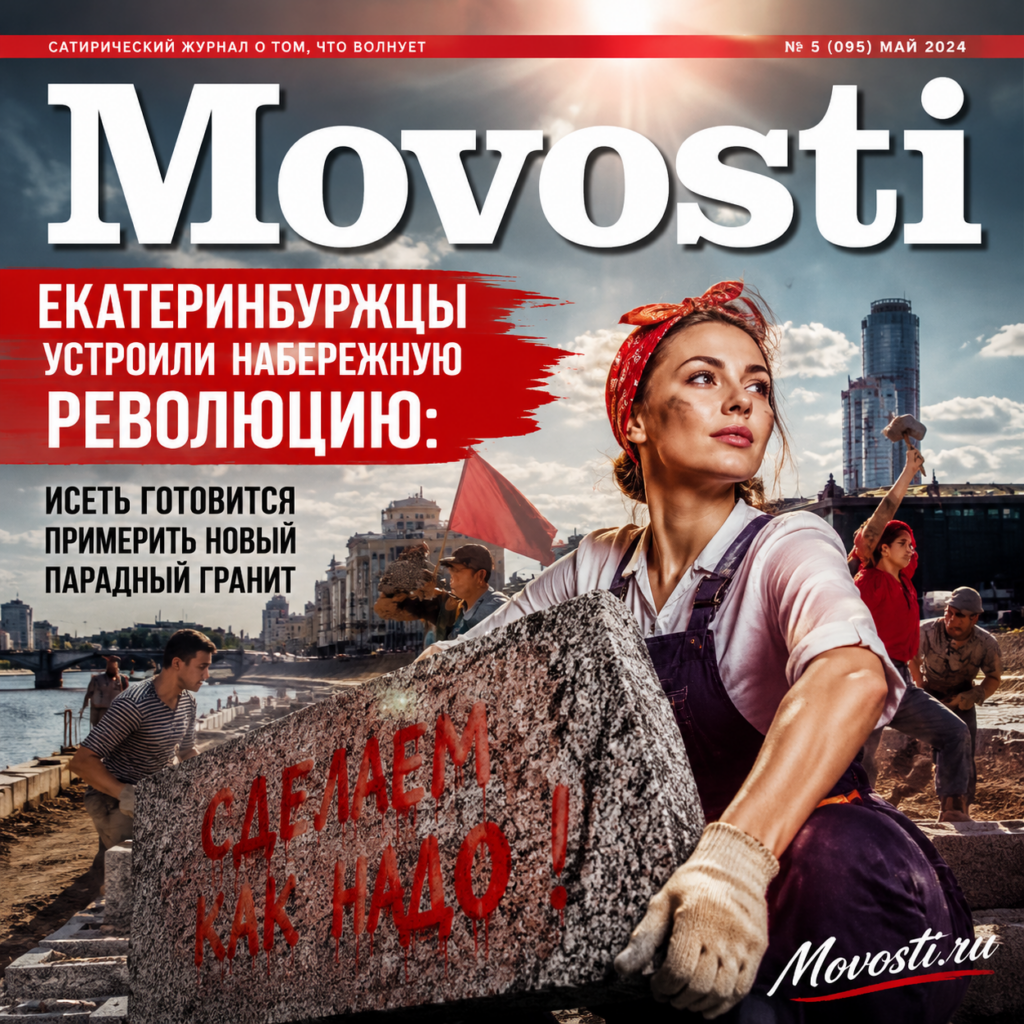 Набережная реки Исеть в Екатеринбурге с новым гранитным покрытием