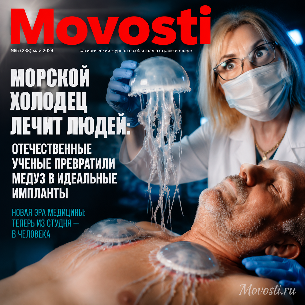 Медузы, используемые как импланты в медицинских исследованиях