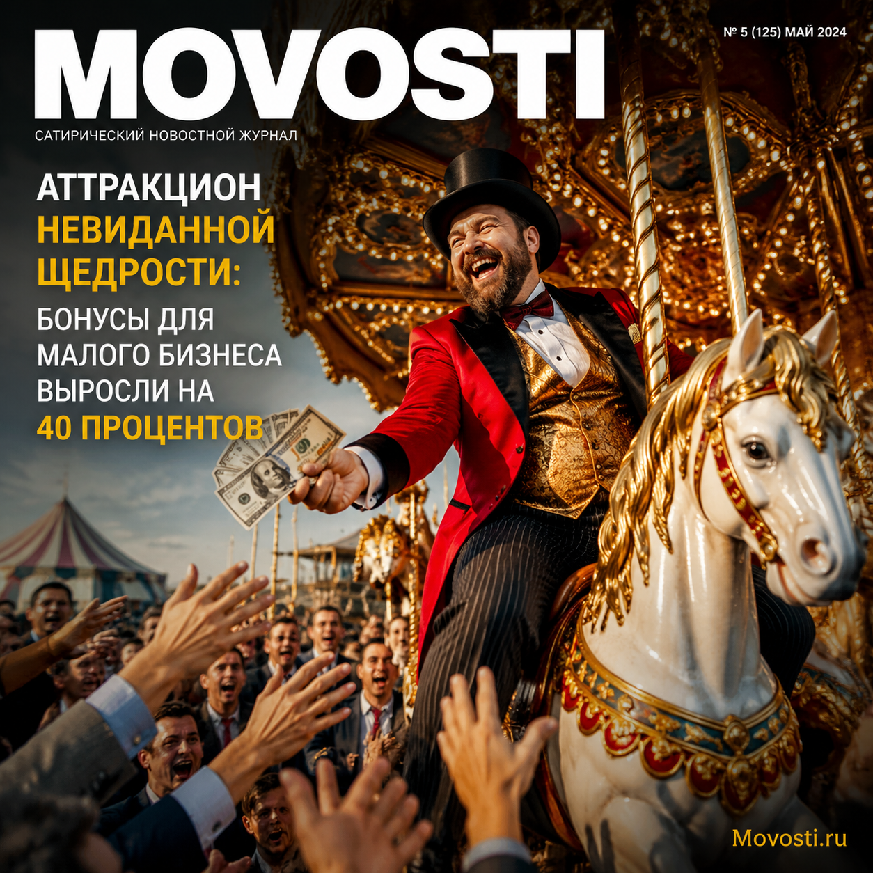 Инфографика о росте бонусов для малого бизнеса на 40%