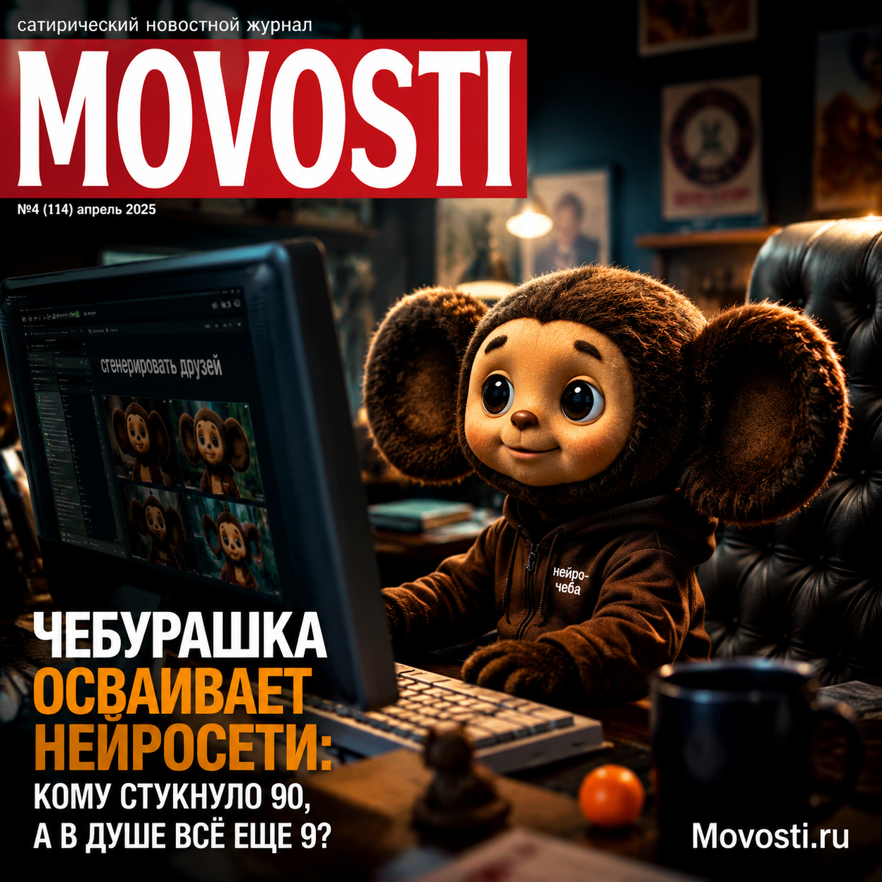 Чебурашка, исследующий нейросети с детским энтузиазмом