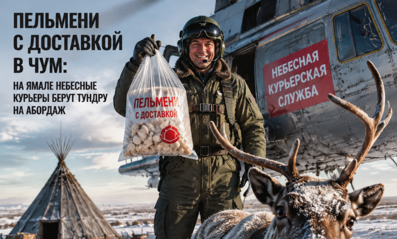 Пельмени, доставляемые небесными курьерами в тундру Ямала