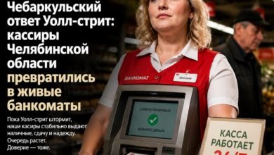 Кассир в Челябинской области, работающий как живой банкомат
