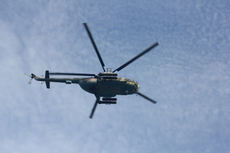 Ми-171А3 вылетают из гнезда в Улан-Удэ