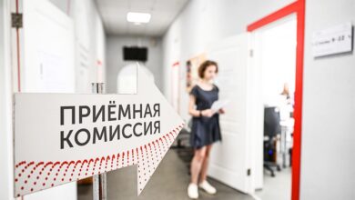 Изображение шести российских городов, символизирующих технологическое развитие и инновации