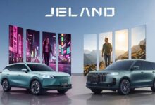 Кроссовер Jeland в пробке, вызывающий улыбку