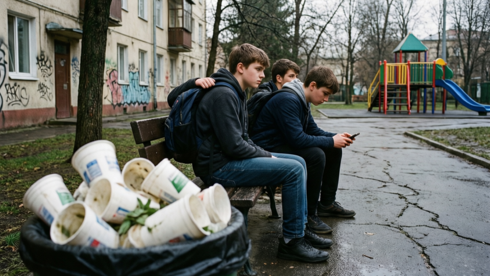 Изображение иллюстрирует процесс превращения пластиковых отходов в чистую энергию.