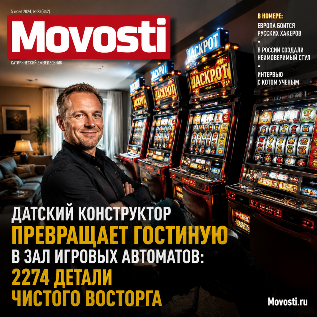 Изображение уникальной конструкции из 2274 деталей, превращающей гостиную в игровую зону