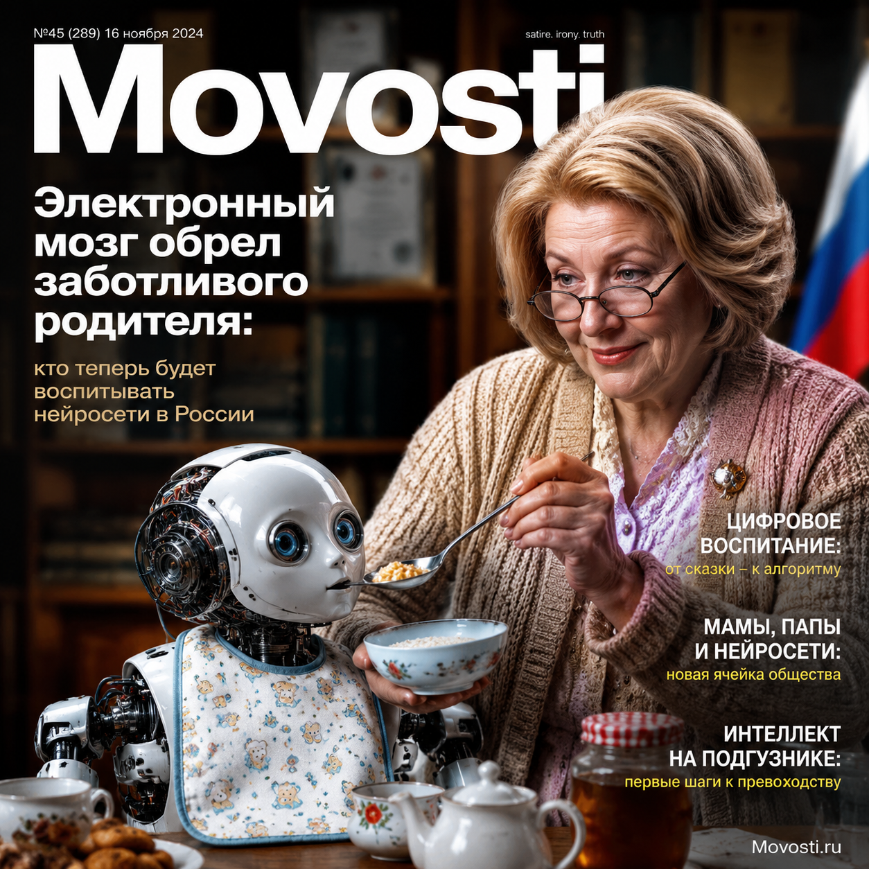 Изображение, иллюстрирующее развитие нейросетей в России