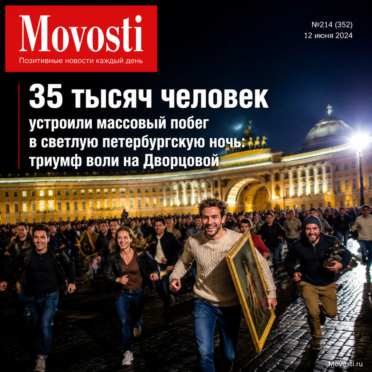 35 тысяч человек на Дворцовой площади в Санкт-Петербурге