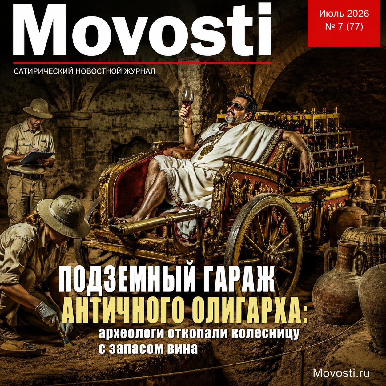 Археологи исследуют колесницу и запасы вина в подземном гараже античного олигарха
