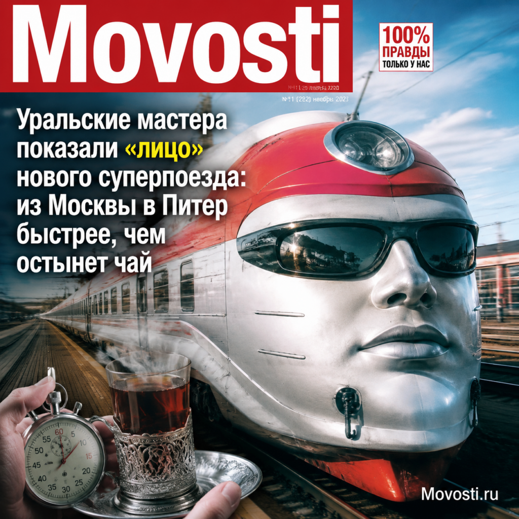 Суперпоезд, соединяющий Москву и Санкт-Петербург