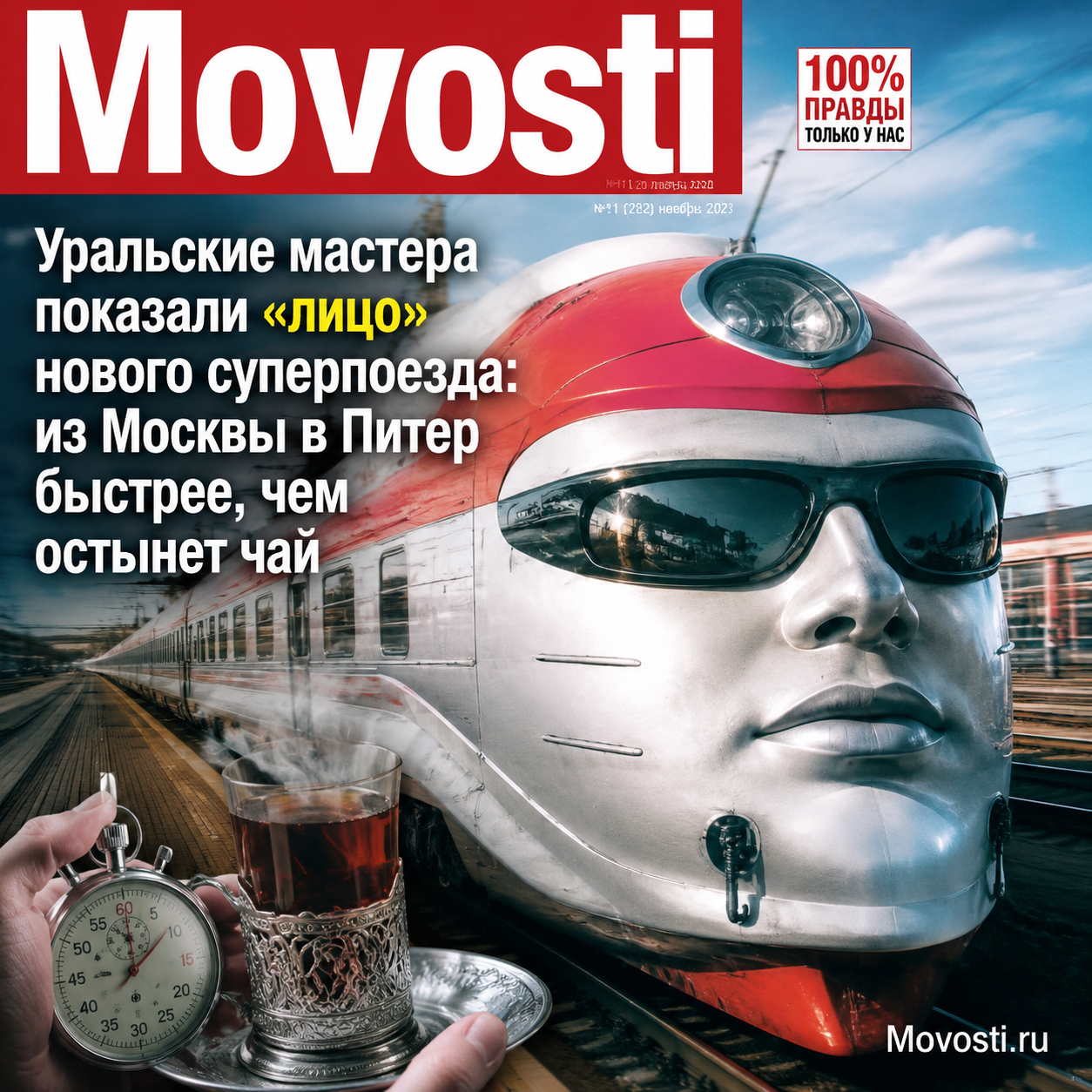 Суперпоезд, соединяющий Москву и Санкт-Петербург