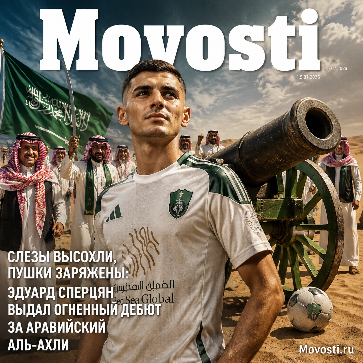 Эдуард Сперцян в момент дебюта за Аль-Ахли