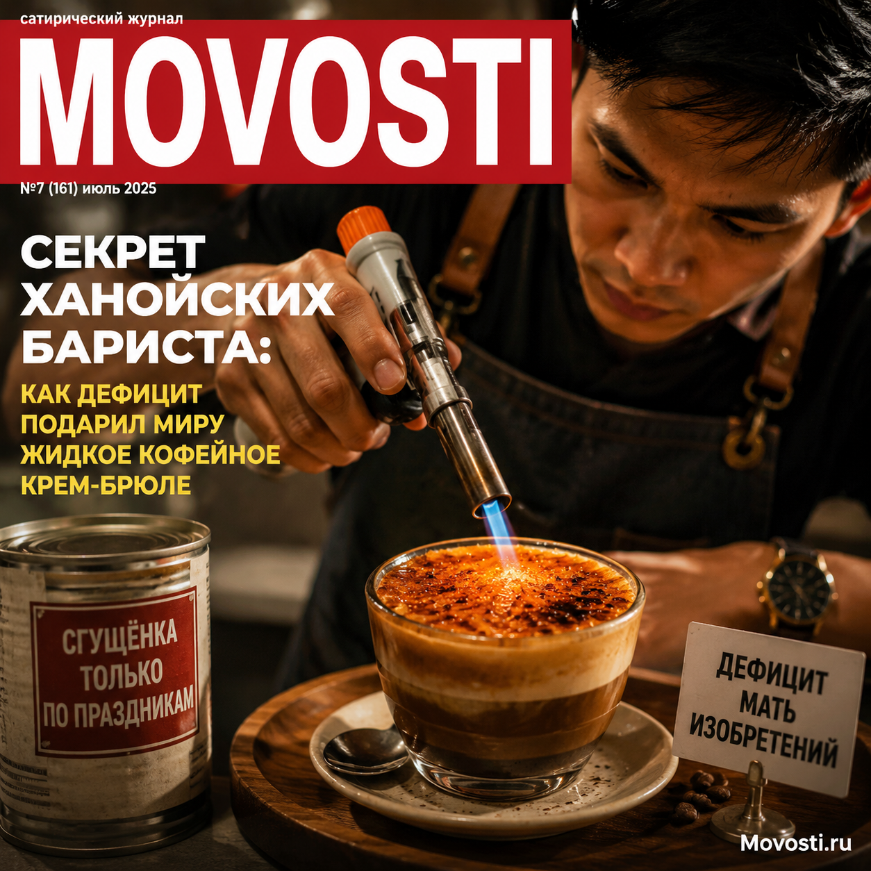 Кофейное крем-брюле, приготовленное ханойскими бариста