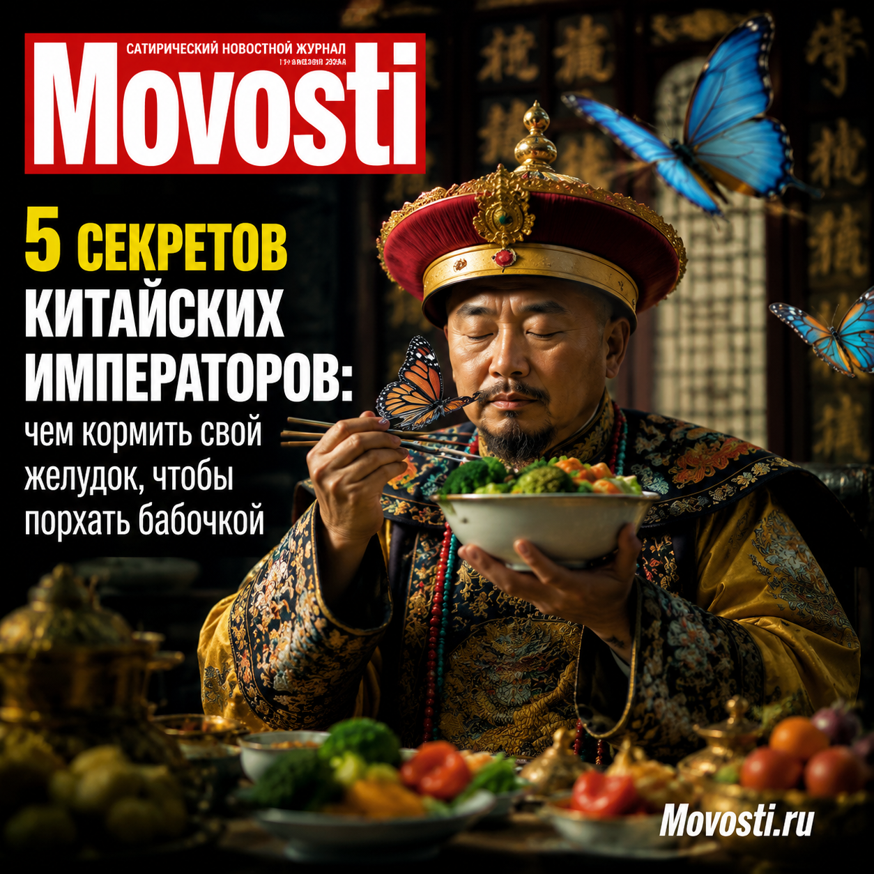 Изображение, иллюстрирующее секреты китайских императоров о питании